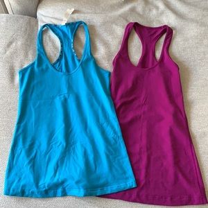 Lululemon tank tops, set of 2, size 6, EUC